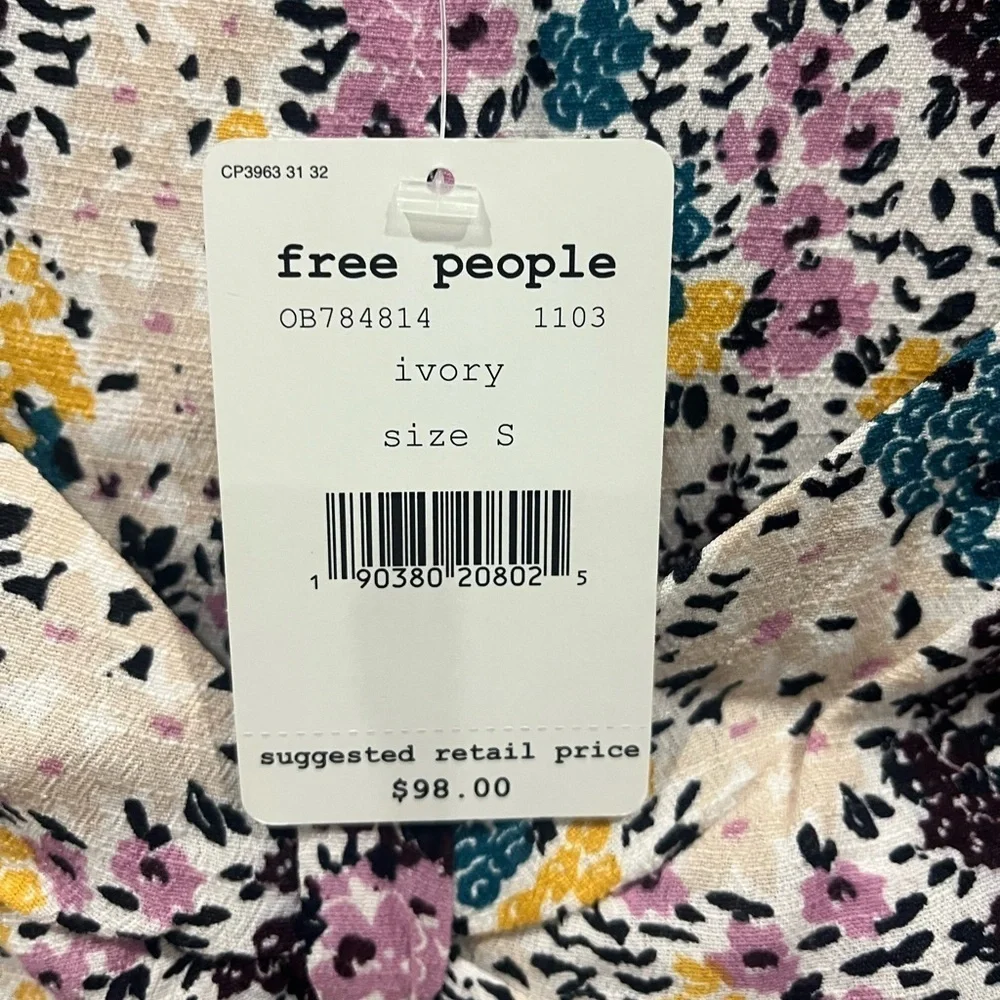 NWT Free People Miss Right Floral Mini Dress Small